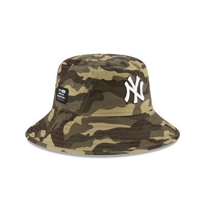 New York Yankees Gorra | New Era MLB Armed Forces Weekend Stretch Bucket Hat Mexico - Verdes